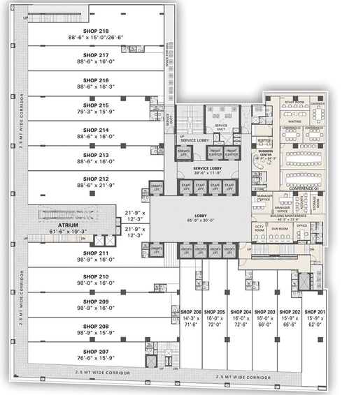 Floor Plan of Pravish Brillia in Gota, Ahmedabad - Image 294756
