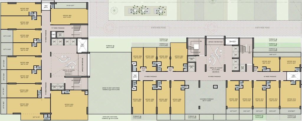 Floor Plan of Keshar The Prospera in Vaishnodevi Circle, Ahmedabad - Image 294814