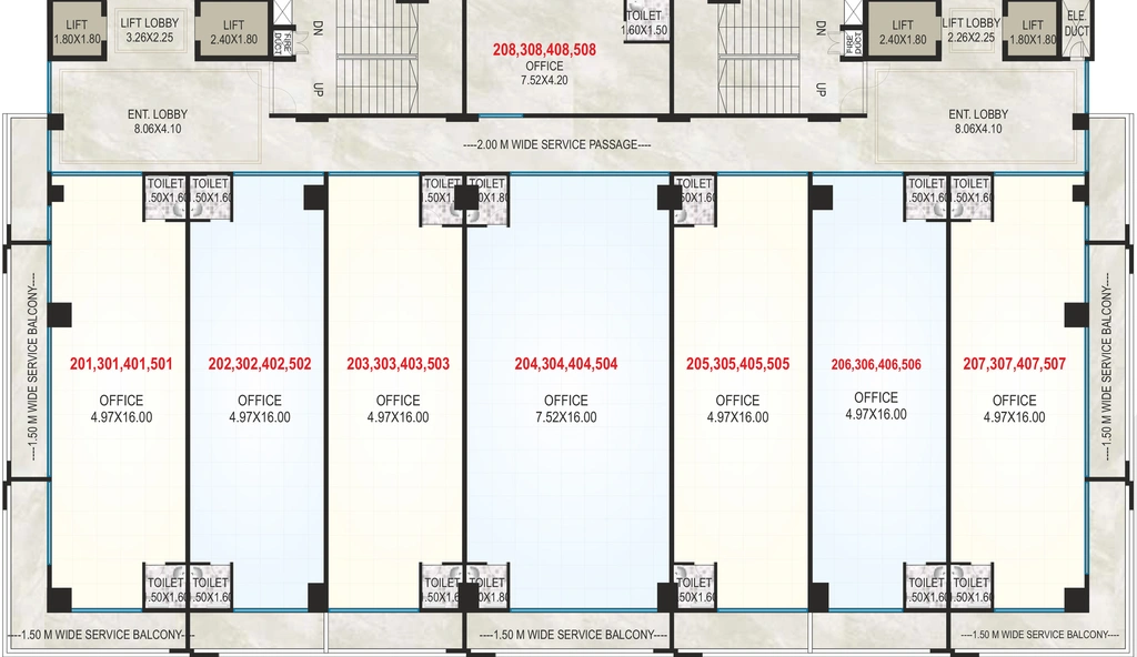 Floor Plan of Sairaj Nexus in Gangapur Road, Nashik - Image 294825