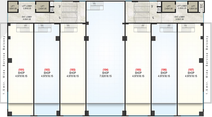 Floor Plan of Sairaj Nexus in Gangapur Road, Nashik - Image 294824