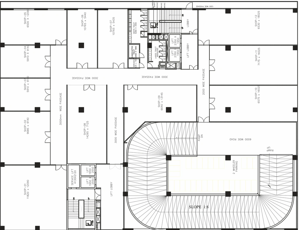 Floor Plan of Tirath Octavia in Sushant Golf City, Lucknow - Image 294895