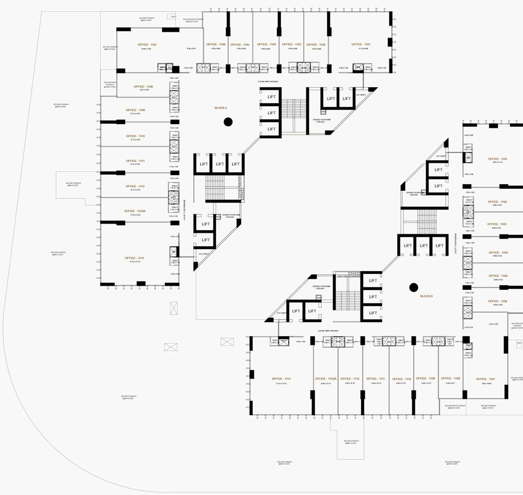 Floor Plan of Trogon Twin Towers in Vaishnodevi Circle, Ahmedabad - Image 294945