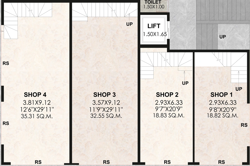 Floor Plan of MM Unnati Arcade in Makhmalabad, Nashik - Image 294983