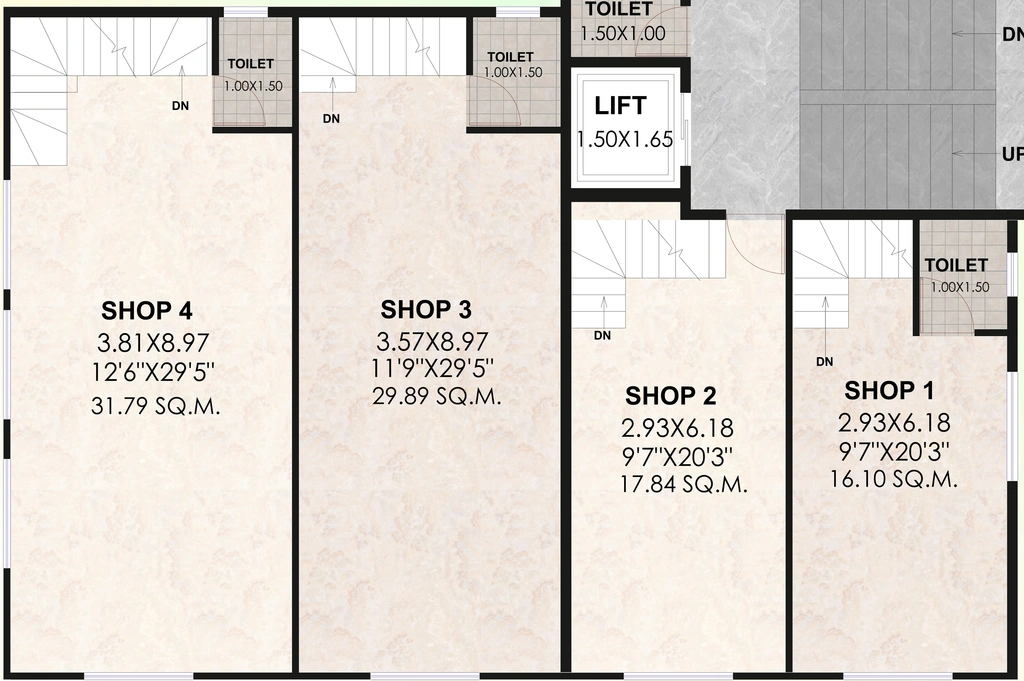 Floor Plan of MM Unnati Arcade in Makhmalabad, Nashik - Image 294984