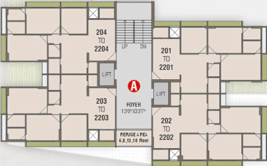 Floor Plan of Shivansh The Cliff in Zundal, Ahmedabad - Image 295012