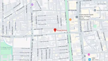 Location of Bridge Bizzhub Co-Working space in JP Nagar, Bangalore - Image 295135