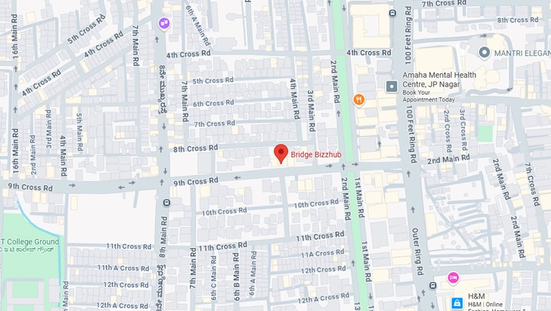 Location of Coworking Space in Bridge Bizzhub, JP Nagar - Image 295135