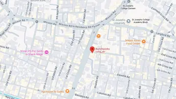 Location of Bunchworks Andree Capitol Co-Working space in Shanti Nagar, Bangalore - Image 295148