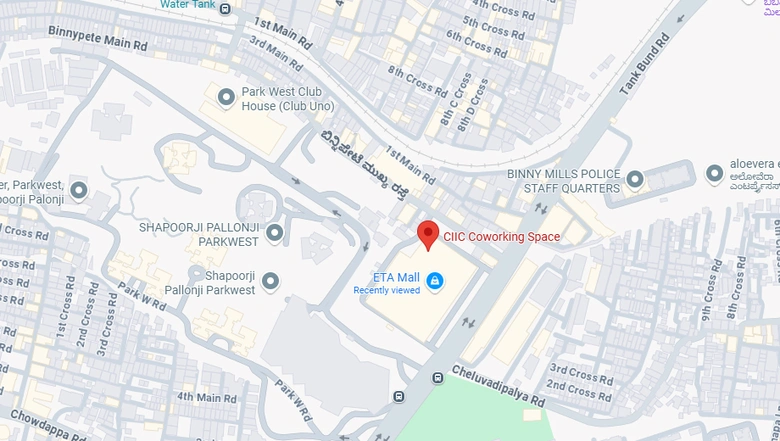 Location of Coworking Space in CIIC ETA Mall, Cottonpete - Image 295151