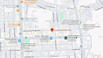Location of Dongle Desk Green View Co-Working space in Indiranagar, Bangalore - Image 295302
