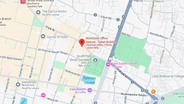 Location of Workzone Saket Building Co-Working space in Park Street, Kolkata - Image 295421