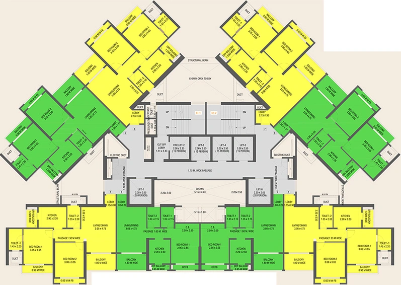 Floor Plan of AG Windermere in Bhayandar West, Thane - Image 295594