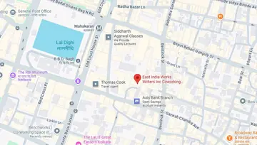 Location of East India Works Writers Inc Co-Working space in B.B.D. Bagh, Kolkata - Image 295630