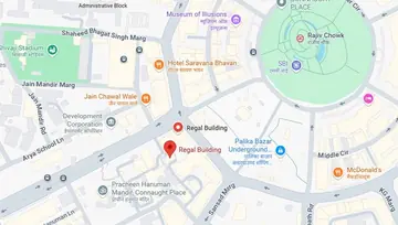 Location of Alt.F Regal Building Co-Working space in Connaught Place, New Delhi - Image 295694