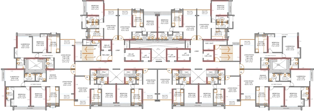 Floor Plan of Gujrat Kasturi Van in Bhayandar East, Thane - Image 295724