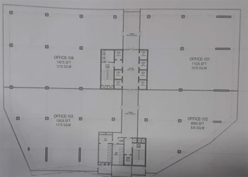 Floor Plan of Tanvi Water Front IT Park in Financial District, Hyderabad - Image 295942