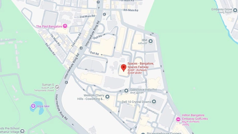Location of Coworking Space in Spaces Fairway Business Park, Domlur - Image 296134