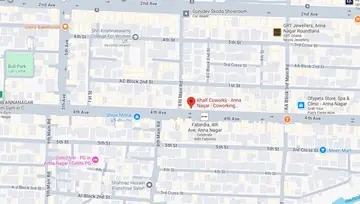 Location of Khalf 4th Avenue Co-Working space in Anna Nagar, Chennai - Image 296256