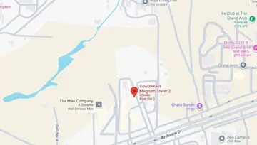 Location of Coworkkey Magnum Towers 2 Co-Working space in Golf Course Extension, Gurgaon - Image 296320