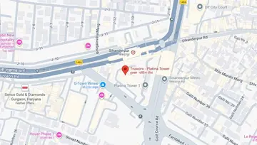 Location of Truworx Platina Tower Co-Working space in MG Road, Gurgaon - Image 296474