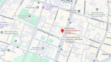 Location of Benchworks Centre Point Co-Working space in B.B.D. Bagh, Kolkata - Image 296527