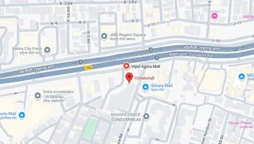 Location of Collabora8 Vipul Agora Co-Working space in MG Road, Gurgaon - Image 296532