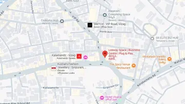 Location of Leeway Balajis Mangalagiri Chamber Co-Working space in Siripuram, Visakhapatnam - Image 296625