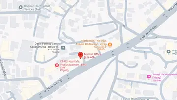Location of My First Office A Square Business Center Co-Working space in Siripuram, Visakhapatnam - Image 296618