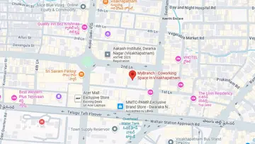 Location of MyBranch Grand Palace Co-Working space in Dwaraka Nagar, Visakhapatnam - Image 296612
