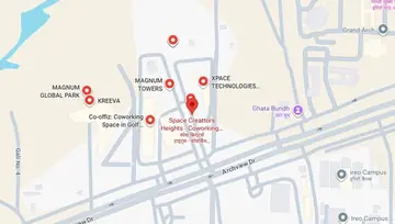 Location of Space Creattors Heights Good Earth Business Bay Co-Working space in Golf Course Road, Gurgaon - Image 297044