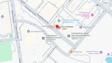 Location of The Address Gowra Palladium Co-Working space in Hitech City, Hyderabad - Image 297531