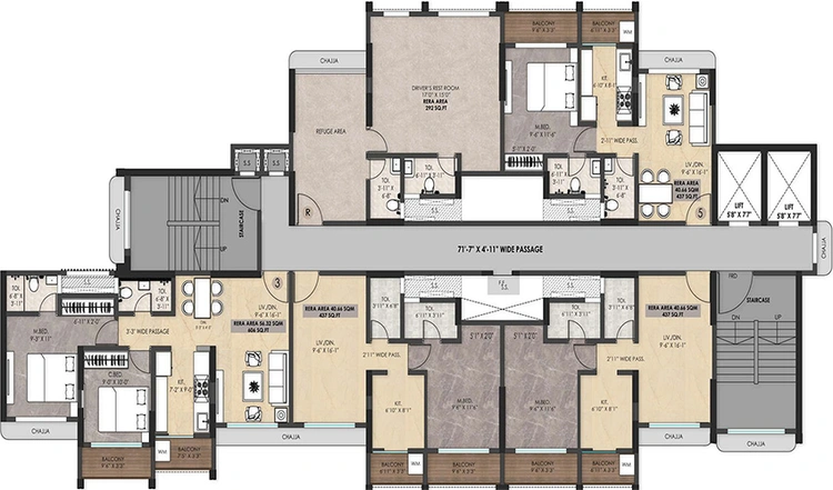 Floor Plan of Manish Shree Nandkumar Mahadev Ashirwad in Bhayandar East, Thane - Image 297537