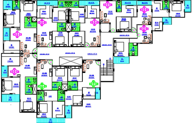 Floor Plan of Vinod Srinath Sapphire in Malharganj, Indore - Image 297565