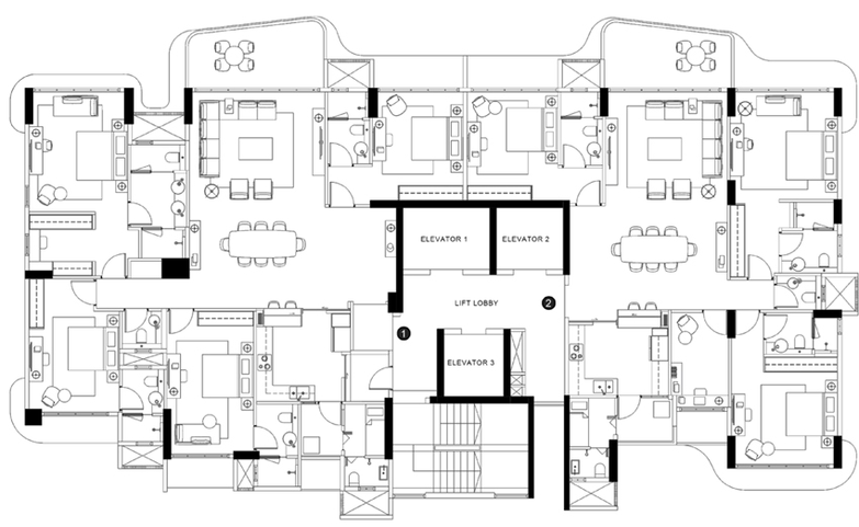 Floor Plan of Rustomjee Balmoral in Chembur East, Mumbai - Image 297822