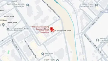 Location of Wizworks KS Corporate Tower Co-Working space in Sector 16, Noida - Image 298603