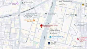 Location of Antares Princes Business Skypark Co-Working space in AB Bypass Road, Indore - Image 298386