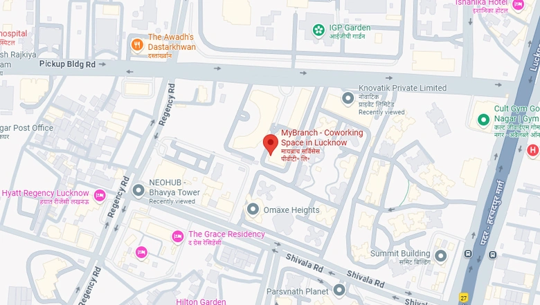 Location of Coworking Space in MyBranch Shalimar Titanium Corporate Park, Gomti Nagar - Image 298432