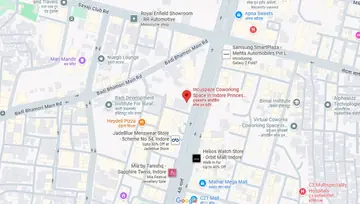 Location of Incuspaze Princes Business Skyline Co-Working space in Vijay Nagar, Indore - Image 298523
