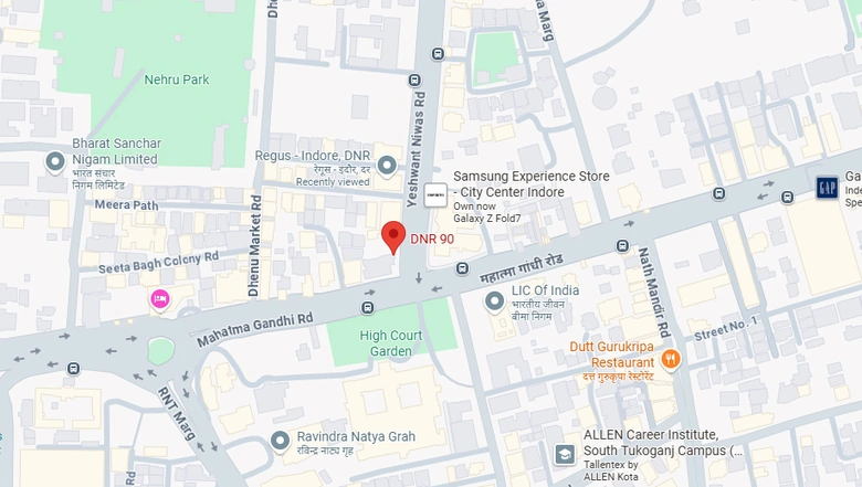 Location of Coworking Space in Regus DNR 90, South Tukoganj - Image 298567