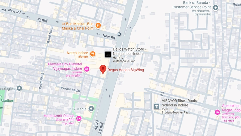 Location of Coworking Space in Regus Honda BigWing, Vijay Nagar - Image 298574