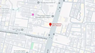 Location of Nexus BPK Titanium Co-Working space in Vijay Nagar, Indore - Image 298621