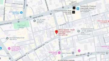 Location of Nexus Manas Mayfair Co-Working space in South Tukoganj, Indore - Image 298630