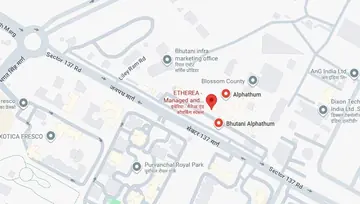 Location of Etherea Bhutani Alphathum Co-Working space in Sector 90, Noida - Image 298876