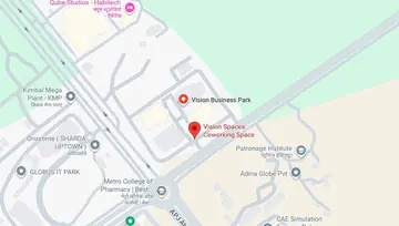 Location of Vision Spaces 21 Co-Working space in Knowledge Park 3, Greater Noida - Image 299359