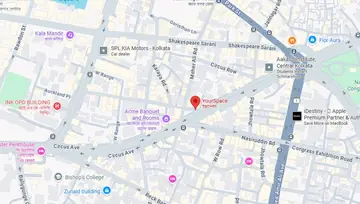 Location of Your Space Circus Ave Co-Working space in Elgin, Kolkata - Image 298831