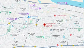 Location of Coworking Studio Co Work Co-Working space in Kankarbagh, Patna - Image 298911