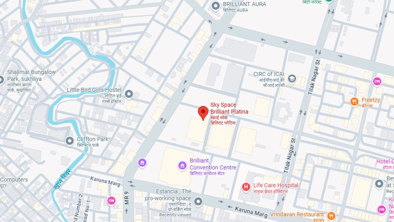 Location of Coworking Space in Sky Space Brilliant Platina, Vijay Nagar - Image 298935