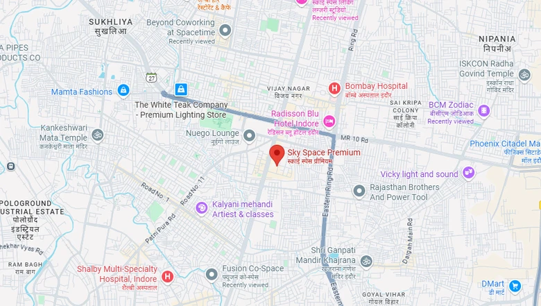 Location of Coworking Space in Sky Space Premium, Vijay Nagar - Image 298941