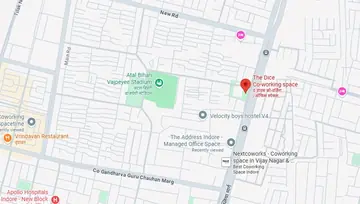 Location of The Dice Skye Corporate Park Co-Working space in Vijay Nagar, Indore - Image 298961