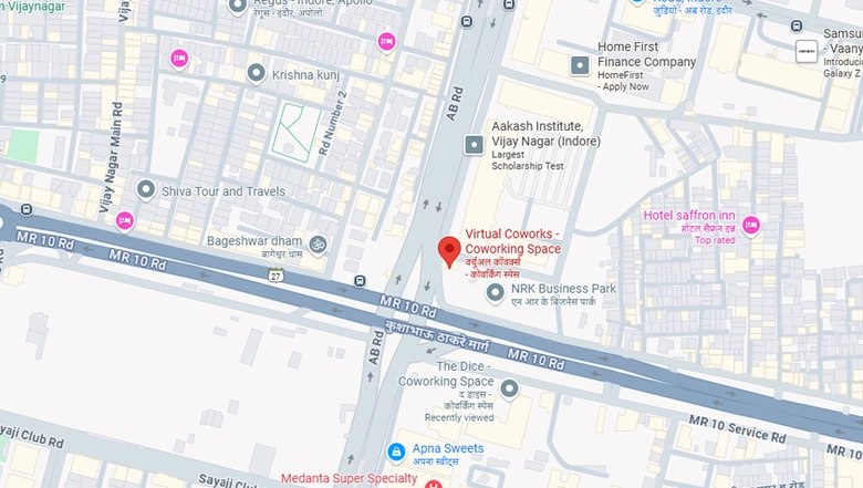 Location of Coworking Space in Virtual Coworks Mangal City Mall, Vijay Nagar - Image 299008